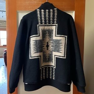 Pendleton Harding Park Jacquard Jacket Men’s Medium M Black